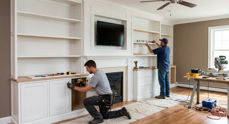 Built In Tv Cabinetry in Woodbridge, VA